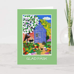 'Spring Garden' Easter Card - Swedish Greeting