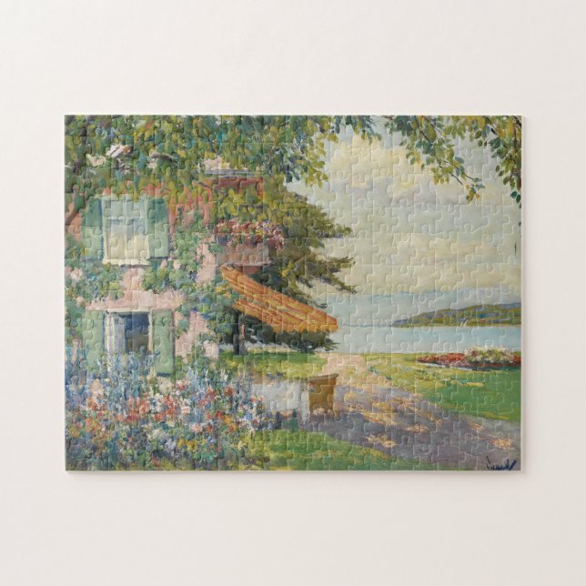 Spring Garden in Starnberg | Edward Cucuel Jigsaw Puzzle (Horizontal)