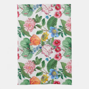 Spring garden kitchen towel