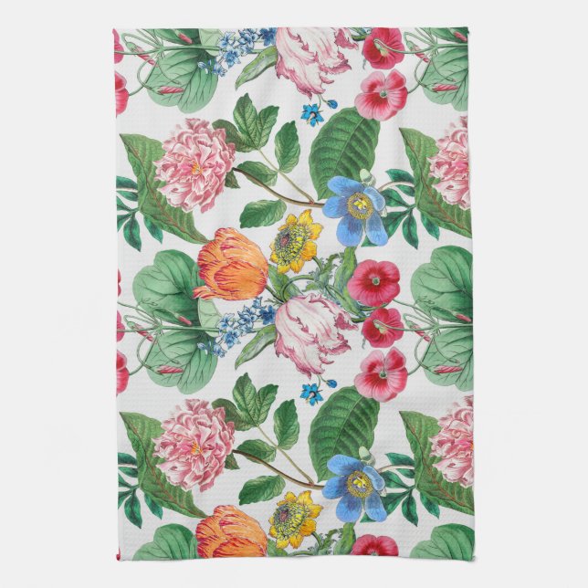 Spring garden kitchen towel (Vertical)
