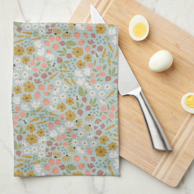 Spring Garden Kitchen Towel (Quarter Fold)