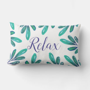 Spring Garden Leaves Relax Lumbar Pillow