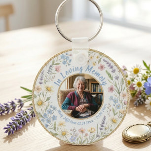 Spring Garden Memorial Celebration of Life Photo Keychain