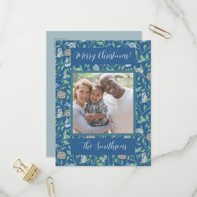 Spring Garden Mother Day Robin Nest Photo Invite (Front/Back In Situ)
