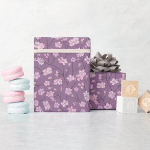 Spring Garden Mother's Day Asian Flowers Japanese  Wrapping Paper