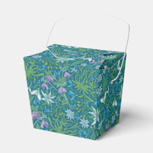 Spring Garden Mother's Day Blue Purple White Favor Box