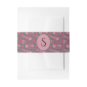 Spring Garden Mother's Day Japanese Paper Lanterns Invitation Belly Band