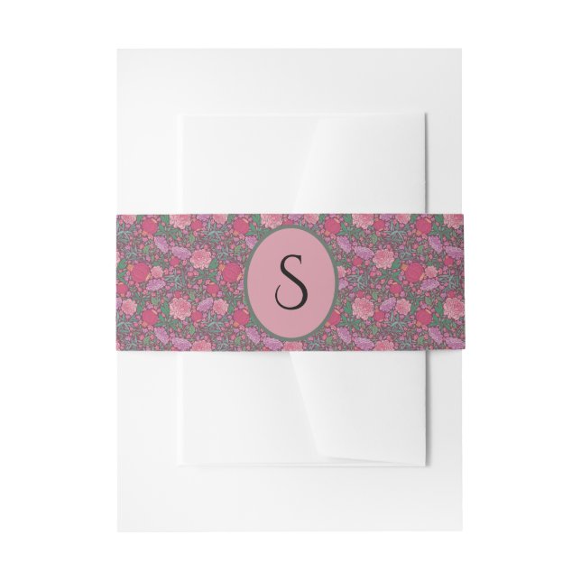Spring Garden Mother's Day Japanese Paper Lanterns Invitation Belly Band (Front Example)