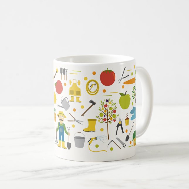 Spring Garden Mug – Fresh Garden & Vegetable Patch (Front Right)