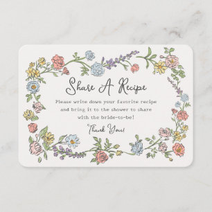 Spring Garden Party Floral Share A Recipe Insert