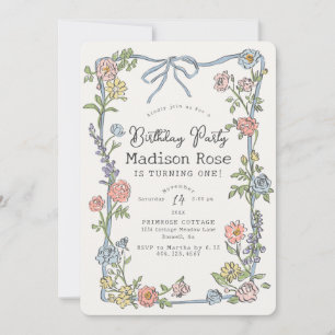Spring Garden Party Pastel Floral Birthday Party