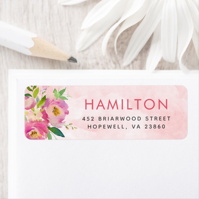 Spring Garden Personalized Return Address Labels (Insitu)