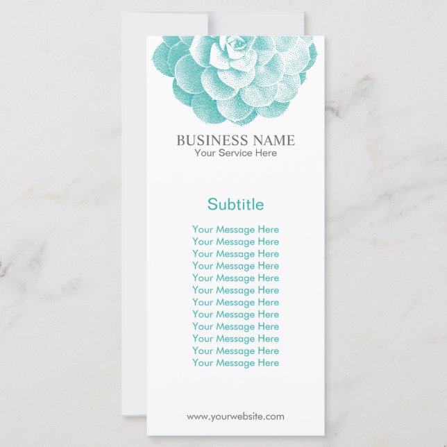 Spring Garden Succulent Elegant Floral (Front)