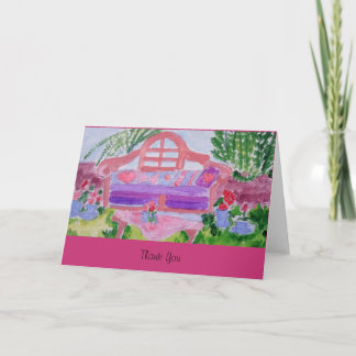 Spring Garden Thank You Card