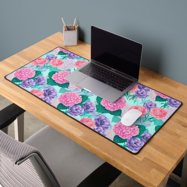 Spring garden watercolor 2 desk mat (Office 2)