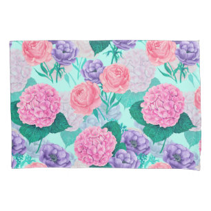 Spring garden watercolor 2 pillowcase