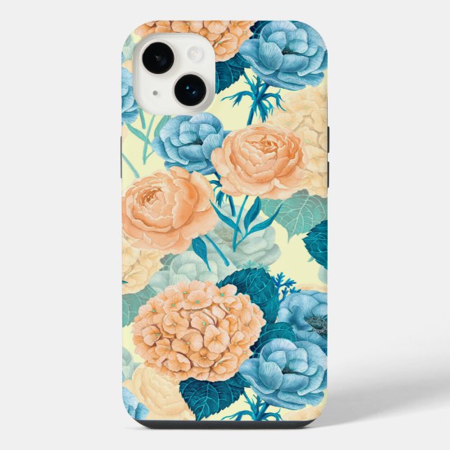 Spring garden watercolor iPhone case (Back)