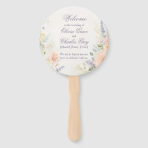 Spring Garden Wedding Hand Fan