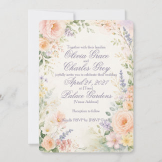 Spring Garden Wedding Invitation