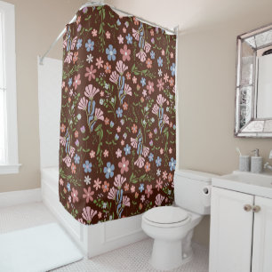 Spring Garden with Chocolate Brown Background