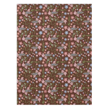 Spring Garden with Chocolate Brown Background