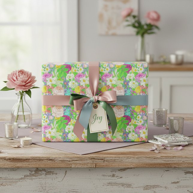 Spring garden wrapping paper (Creator Uploaded)
