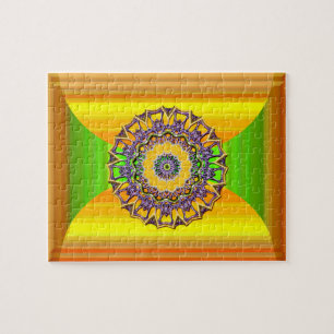 Spring Gem Mandala Jigsaw Puzzle