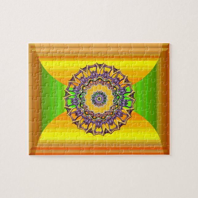 Spring Gem Mandala Jigsaw Puzzle (Horizontal)
