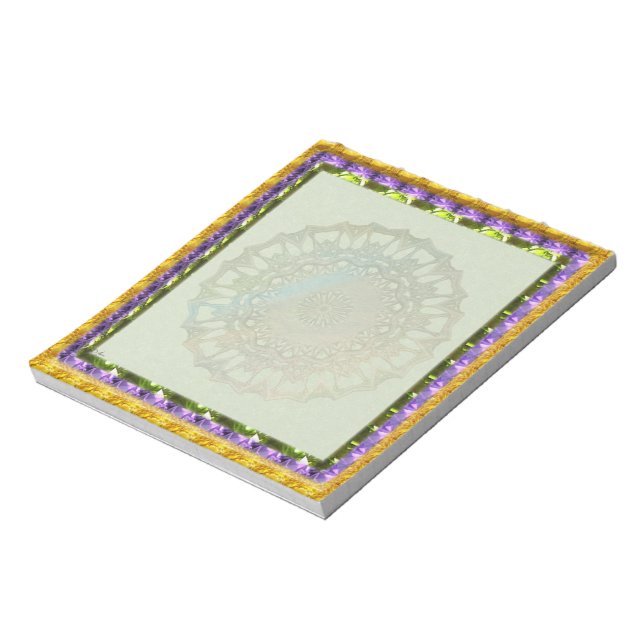 Spring Gem Mandala Notepad (Rotated)