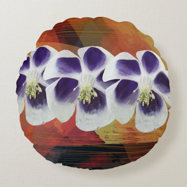 Spring Geometry Abstract Art  cushion (Front)