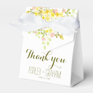 Spring Glory Personalized Floral Wedding Favour Bo Favor Box