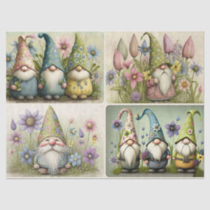 Spring Gnomes Tissue Paper