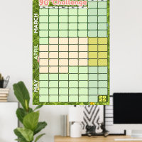Spring Goal Setting Calendar 2025 | 90 Day Tracker