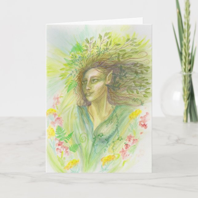 Spring Goddess Card (Front)