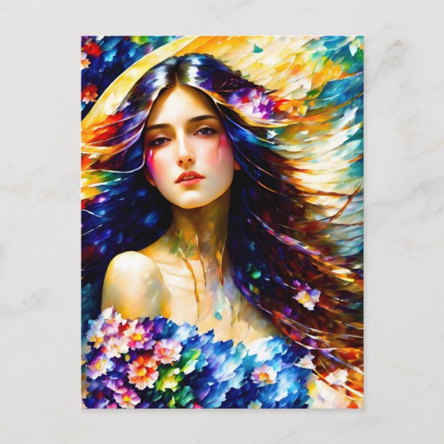 Spring Goddess Postcard (Front)