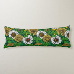 Spring green body pillow