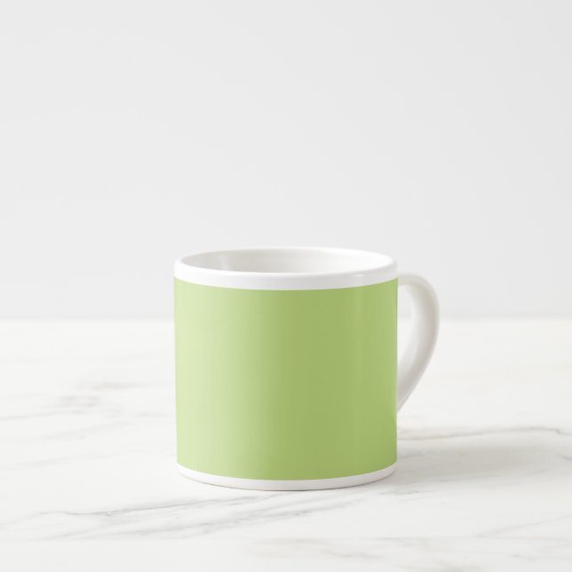 Spring Green Colour Ready to Customize Espresso Cup (Front Right)