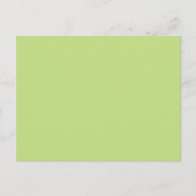 Spring Green Colour Ready to Customize Postcard (Front)