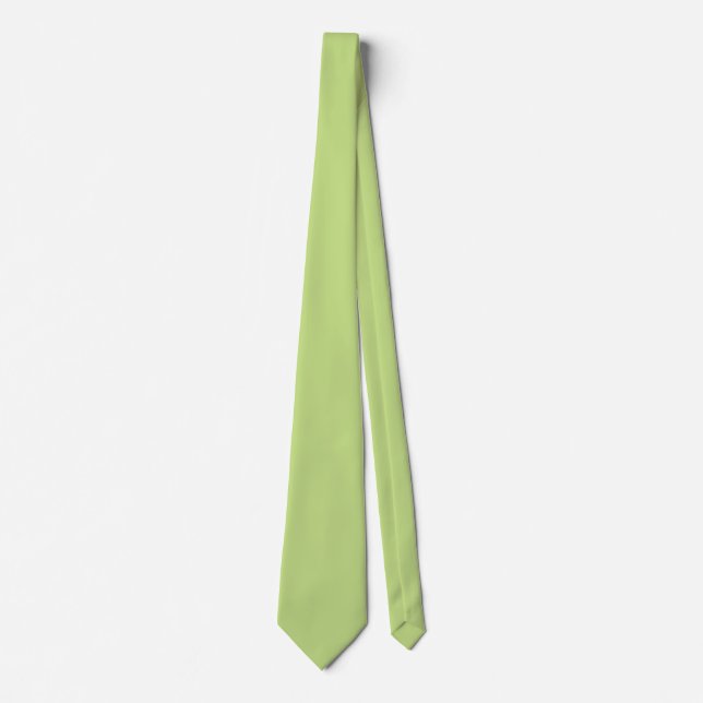 Spring Green Colour Ready to Customize Tie (Front)