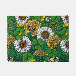 Spring green doormat