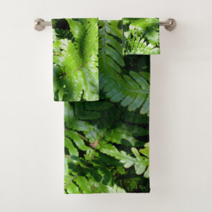 Spring Green Ferns Bath Towel Set