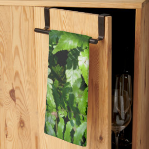 Spring Green Ferns Kitchen Towel