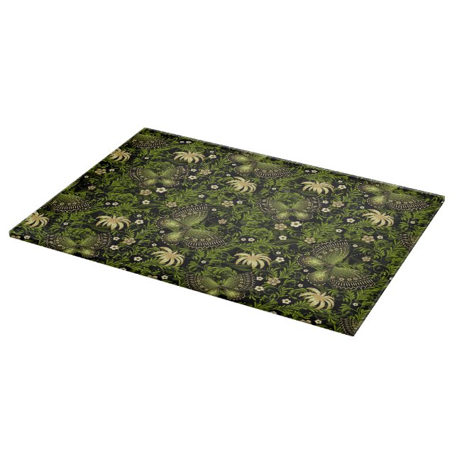 Spring Green-gold Pattern Cutting Board (Corner)