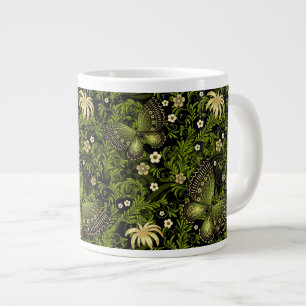 Spring Green-gold Pattern Large Coffee Mug