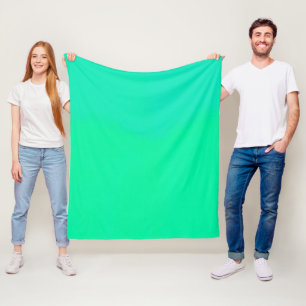 Spring Green Gradient Fleece Blanket