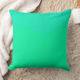 Spring Green Gradient Throw Pillow