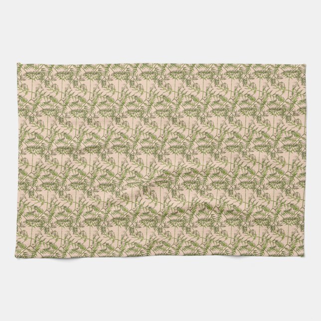spring green  kitchen towel (Horizontal)