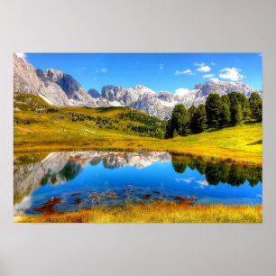 Spring Green Mountain Photo Lake Spring Mountain 4 Poster