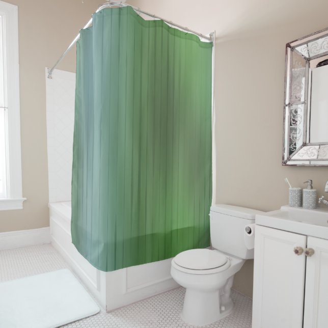 Spring Green Ombre Gradient Stripes (In Situ)