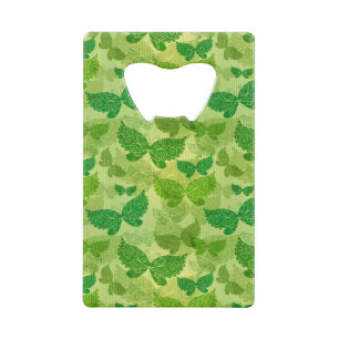 Spring Green Pattern Wallet Bottle Opener